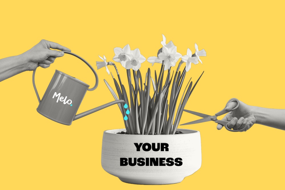 Watering can and flowers