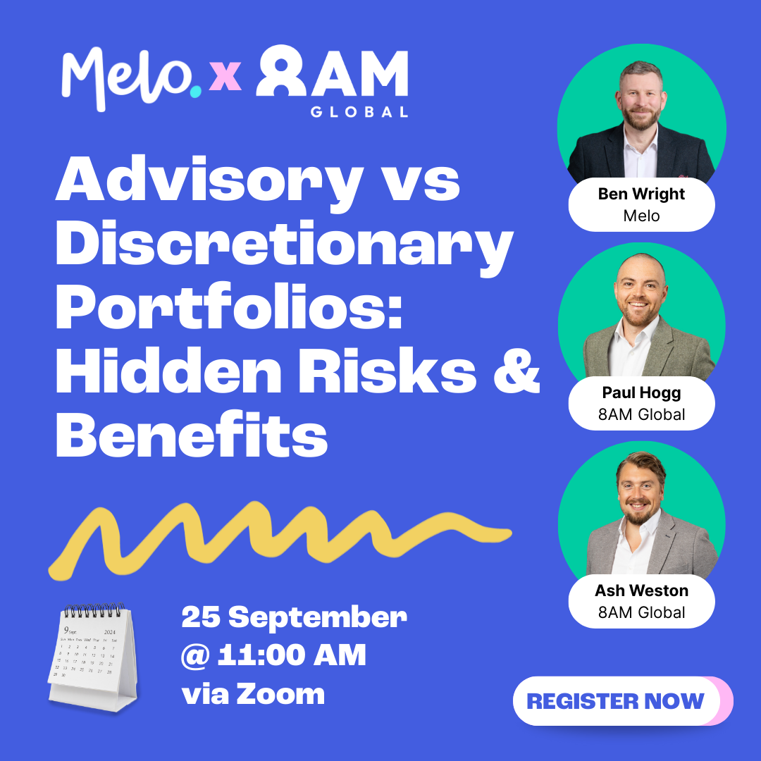 Advisory portfolios under pressure? Join our free 25 Sept webinar to cut risk, cost & admin.